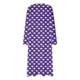 thumbnail image 3 of Oksale Cute Love Hearts Graphic Sleep Dress for Women Plus Size Long Sleeve Nightgowns Casual Crew Neck Night Dress for Home Ultra Soft Loose Fit Maxi Loungewear 2025 Purple L, 3 of 6