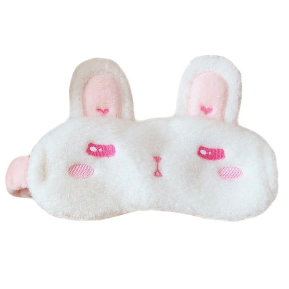 Cartoon Plush Eye Masks Rabbit Ear Shading Eye Cover Sleeping Eye Cover