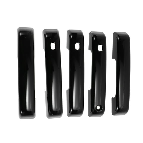 Exterior Door Handle Cover Trim Front Left Front Right Rear Left Rear Right Tailgate Door Handle Cover for Ford Bronco 2021-2025 Gloss Black ABS 1Set