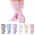 thumbnail image 1 of Calcetines de compresión Jspupifip, 6 pares, para mujer, 3XL, multicolor, 1 of 9