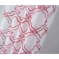 thumbnail image 4 of Olivia Gray Delray Quatrefoil Embroidered Single Grommet Curtain Panel - 54x84", Red/White, 4 of 6