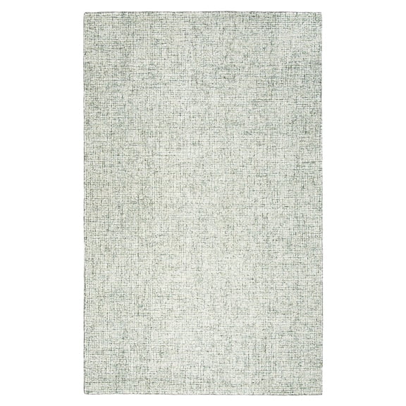 Alora Decor London 12' x 15' Solid Green/Gray/Rust/Blue Hand-Tufted Area Rug