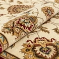 thumbnail image 5 of Well Woven Sultan Sarouk Ivory Oriental 5 Round (5'3" Round) Area Rug Persian Floral Formal Traditional Area Rug Easy Clean Stain Fade Resistant Shed Free Modern Classic Thick Soft Plush Rug, 5 of 5