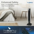 thumbnail image 6 of Lasko 34" Oscillating 3-Speed Remote Control Tower Fan with Timer, Black, 2711, 6 of 12
