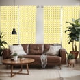 thumbnail image 2 of Ambesonne Autumn Window Curtains, Leaves and Acorns Pattern, Each 28" W x 84" L, Cream Apricot and Lime Green, 2 of 4