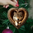 thumbnail image 7 of karymi Heart-Shaped Animal Ornament Set with Woodland Creatures Resin Christmas Decor for Tree Hanging and Nature Inspired Home Accents Bedroom Decor Christmas Decorations Indoor Family Gifts, 7 of 7