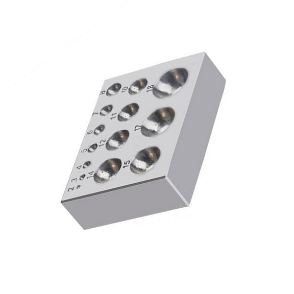 lanema Jewelry Making Tool Steel Texture Forming Block Steel Crafting Block for Jewelry