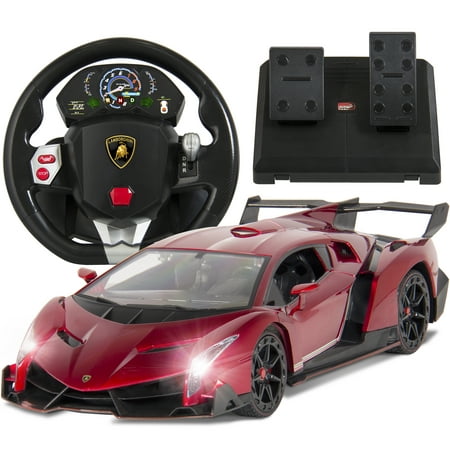 Best Choice Products 1/14 Scale RC Lamborghini Veneno Realistic Driving Gravity Sensor Remote Control Car - (Best Remote Control Car For 6 Year Old)