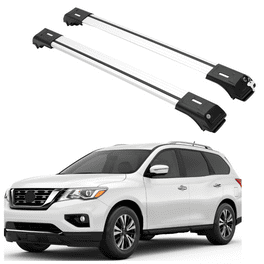 ERKUL Roof Rack Cross Bars for Nissan Pathfinder 2013 2021 Anti Theft Lock Aluminum Crossbars for Rooftop Cargo Carrier Luggage Silver