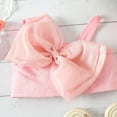 thumbnail image 3 of WIBACKER 2Pcs Toddler Girl Summer Outfits One Shoulder Strap Croped Tank Top with Luxury Organza Bowknot and Jeans Shorts, 3 of 11
