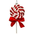 thumbnail image 5 of Red Swirl Candycane Lollipop Glass Christmas Ornament, 5 of 5