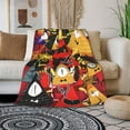 thumbnail image 2 of Manta de felpa con aire acondicionado Gravity Falls, suave, ligera y acogedora, para cama, sofá, sillón, viajes y acampada, 2 of 8