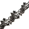 thumbnail image 4 of GUOOL 15 Yards Flower Lace Ribbon for DIY Wedding Dress Clothes Decor Black C, 4 of 9