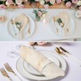 thumbnail image 2 of Marble Beige Cloth Napkins, Modern Abstract Ink Painting Luxury Washable and Reusable Dinner Napkins Set of 8, Table Napkin for Kitchen Party Birthday Wedding Hotel Housewarming 20"x20", 2 of 8