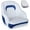573B-White/Pacific Blue, variant on NORTHCAPTAIN Pontoon Boat Seat Captain Bucket Seat with Boat Seat Cover,White/Navy Blue