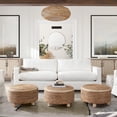 thumbnail image 4 of Diamond Sofa STOOLJU Round Accent Stool with Jute Fiber & Wood Legs, Natural, 4 of 4
