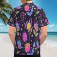 thumbnail image 6 of High Quality Hawaiian Shirts for Men Short Sleeve Aloha Beach Shirt Floral Summer Casual Button Down Shirts Blouses SNKAQU, 6 of 7
