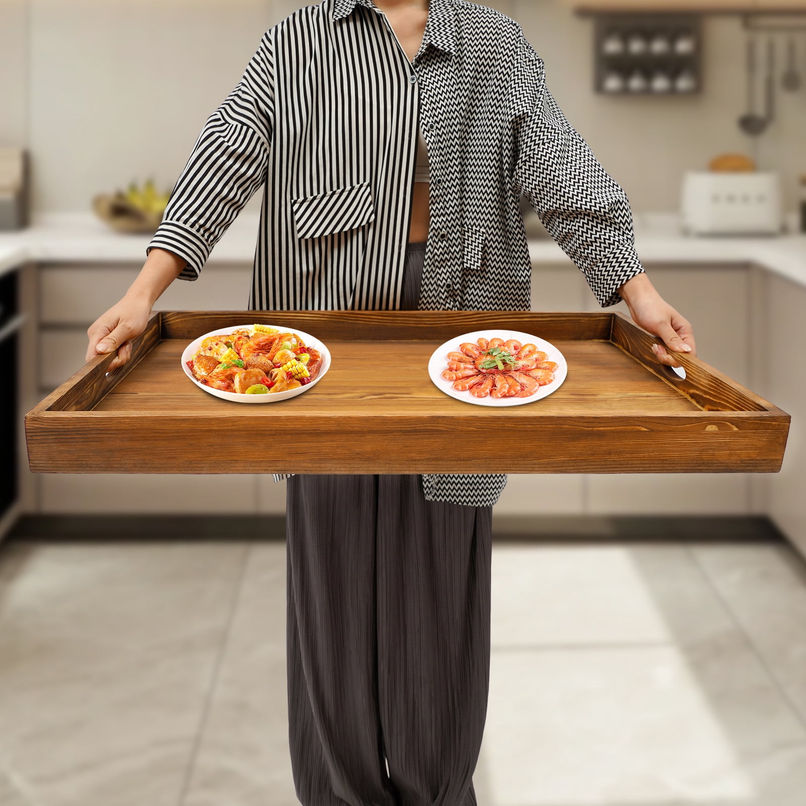 Wooden Stove Top Cover, Noodle Board Stove Cover, Stove Cover Protector for Small Apartments, Kitchenettes, RVs