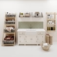 thumbnail image 3 of Express KitchQuip Stainless Steel Wall Shelf with Side Guards (30" Long x 18" Deep), 3 of 4
