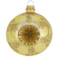 thumbnail image 2 of Glass Christmas Tree Ornaments - 67mm/2.625" [4 Pieces] Decorated Balls from Christmas by Krebs Seamless Hanging Holiday Decor, 2 of 5