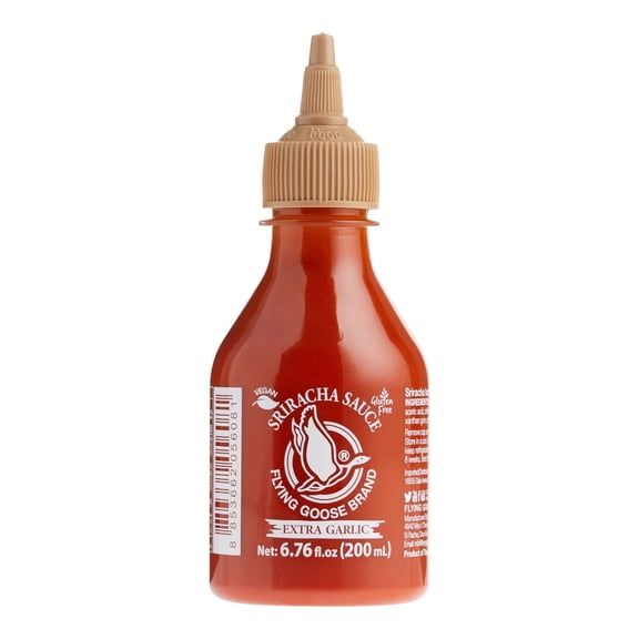 Flying Goose Sriracha Extra Garlic Hot Chili Sauce 6.7 oz. 2 each