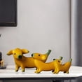 thumbnail image 6 of Statues Resin Crafts A Family of Three Dogs for Housewarming Gift, 6 of 9