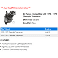 thumbnail image 2 of Pump - Compatible with 1970 - 1972 Chevy Townsman 1971, 2 of 2