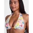thumbnail image 4 of No Boundaries Multi Fruit Print Halter Bikini Swim Top, Women's XXS-XXL, 4 of 5