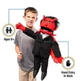 thumbnail image 3 of 25" Devil w/ Light-Up Eyes, Full Body, Ventriloquist Style Puppet, 3 of 6