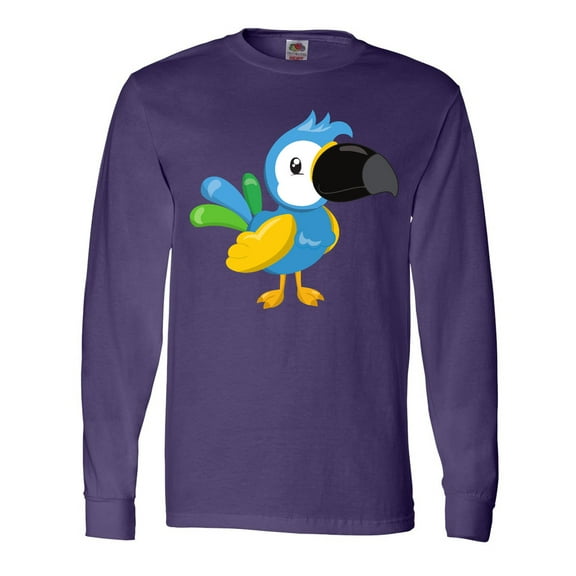 Inktastic Tropical Parrot, Colorful Parrot, Tropical Bird Long Sleeve T-Shirt