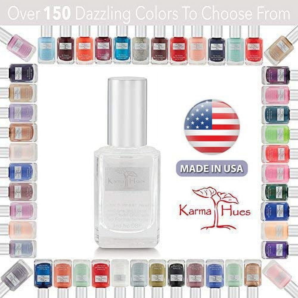 karma organic Unscented Nail Polish Remover, 4 OZ with Gel Finish Top Coat Long Lasting Beauty or (Triple 5 Base Coat; Non-Toxic Nail Treatment Vegan Cruelty-Free)