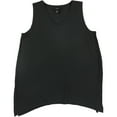 thumbnail image 2 of Alfani Womens Asymmetrical Hem Tank Top, Grey, Large, 2 of 2