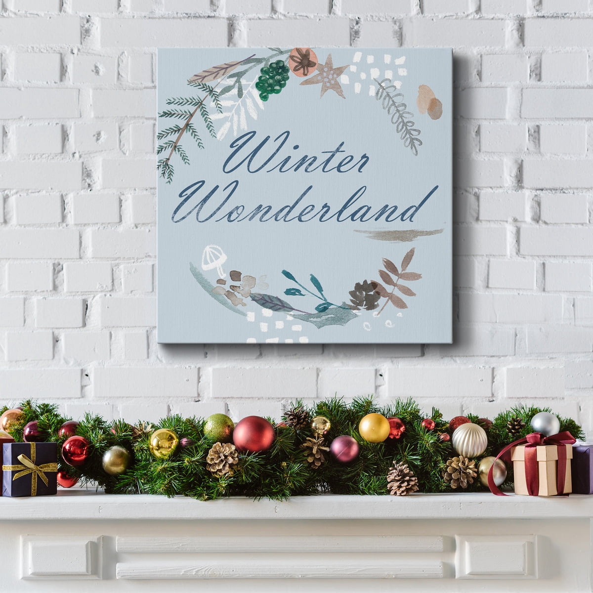 Snowy Christmas III- Gallery Wrapped Canvas