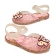 thumbnail image 5 of Viluyesy Girls Jelly Sandals Kids Summer Closed Toe Hook Loop Strap Glitter Butterfly Beach Water Shoes Pink Size 8 Toddler, 5 of 5