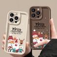 thumbnail image 2 of Funda de TPU con patrón navideño para iPhone, funda de teléfono de silicona suave a prueba de golpes para iPhone 16 Pro Max 15 14 Plus 13 12 11 Pro Max 7 8 XR X XS SE, 2 of 5