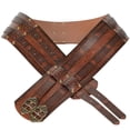 thumbnail image 4 of Cinturón ancho Cinturón de caballero s de disfraces Remache en relieve Accesorio de disfraces de Halloween renacentista Sunnimix Cinturón Medieval para Hombre, 4 of 8