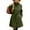 *Army Green, variant on ClodeEU Women's Wool Blend Trench Coat With Belt,Trendy Stand Collar Button Coat With Pockets Gray,Womens Plus L