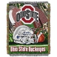 thumbnail image 2 of The Northwest Company Ohio State Buckeyes 48'' x 60'' Home Advantage Woven Throw, 2 of 2