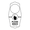 White, variant on Signs ByLITA Please Knock Thank You Door Hanger - White, 4" x 8"
