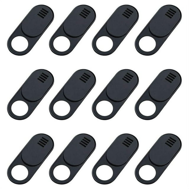 Webcam Cover, 12-Pack Ultra Thin Design Web Camera Cover Slide for Laptop, PC, , , Computer, iPad, Pro- Black