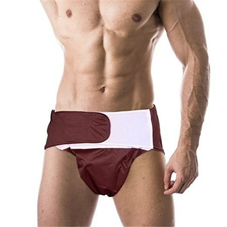 Adult Cloth Diaper - WALFRONT Adults Incontinence Care Nappy Panty Adjustable Washable Reusable Leakfree Insert Cloth Diapers White/Grey/Coffee