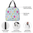 thumbnail image 4 of Fotbe Happy Easter Bolsa Térmica con Estampado y Forro de Aluminio Grueso Bolsa de Almuerzo con Bolsillo Frontal para Hombres y Mujeres, Ideal para Trabajo, Escuela, 4 of 8