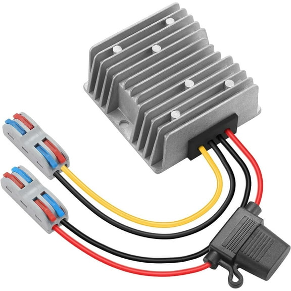 MZHOU 120W DC-DC Power Converter 20V-72V to 12V 10A, Waterproof Voltage Regulator for Car/Truck/Boats, Power Supply for CCTV, Audio System, Golf Carts, Solar Systems, Industrial Equipment