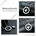 thumbnail image 4 of Heart Cremation Jewelry for Ashes, Engraved Love You To the Moon and Sun Back Memorial Urn Necklace Keepsake Cremation Pendant Jewelry, 4 of 7