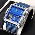 thumbnail image 2 of Reloj digital de cuarzo para hombre de lujo LIGE Relojes deportivos creativos, 2 of 7
