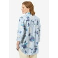 thumbnail image 2 of Woman Within Plus Size No Iron Three-Quarter Sleeve Peachskin Shirt, 2 of 6