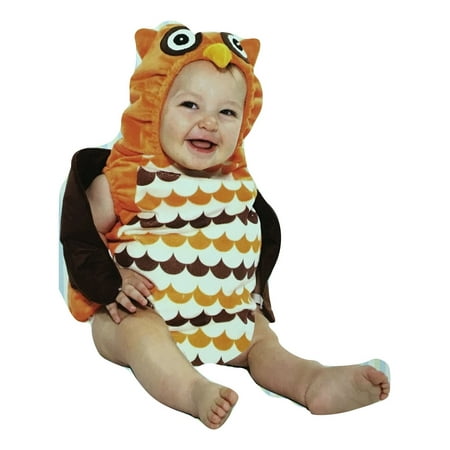 Boo Babies Halloween Costume What a Hoot Owl Sz 0-9 Months 2 Pieces Brown Orange