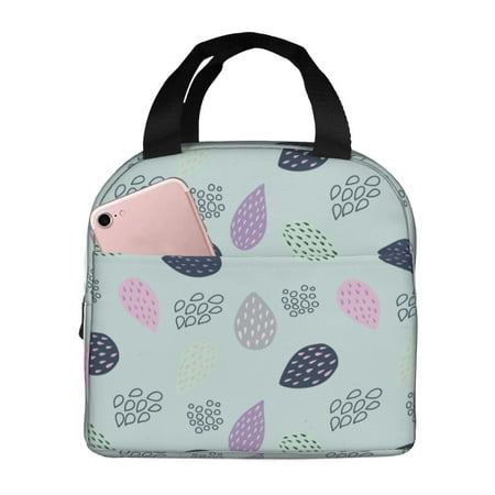 Insulated Lunch Bag for Women Men - abstractly colorful strawberry Leakproof Cooler Lunch Box for Women Men  Lunch Tote Bags for Work School Picnic Travel