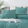 thumbnail image 4 of Grayish Teal Twin/Twin XL Comforter Set, Twin Bed Comforter for College Dorm Girls Boys Kids Boho Soft Warm Cute Comforter, 2 Pieces Aesthetic Chevron Bohemian Bedding Set, 4 of 7