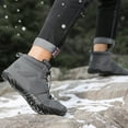 thumbnail image 3 of Barefoot Shoes Men Women Wide Toe Box Winter Minimalist Trail Runner Padded Warm Casual Hiking Cotton Boots Sneakers, 3 of 5